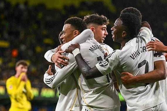 西甲：姆巴佩梅开二度 皇马2-0客胜比利亚雷亚尔